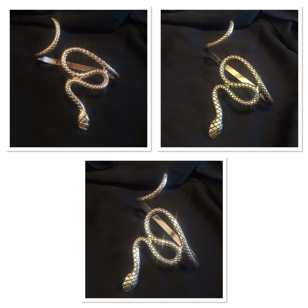 🐍 Awesome single serpent Snake hand cuff body jewelry glove 🐍 - Picture 2 of 8